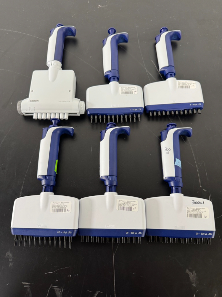 Image of Rainin Pipet-Lite XLS Multichannel Pipettes - Quantity 6